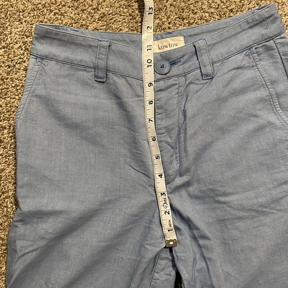 NWOT Kowtow Exclusive Edition Pants Blue 100% Cotton XS - Picture 13 of 14